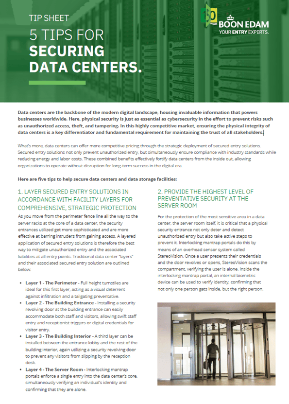 Data Center Tip Sheet