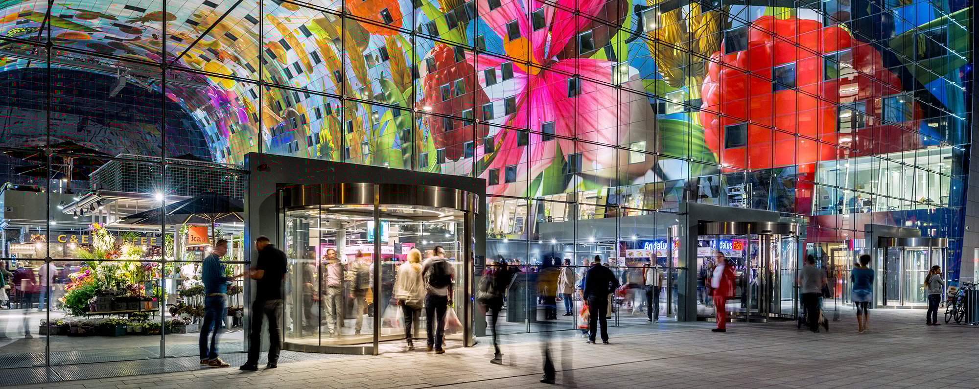 Tourniquetdeuren Boon Edam | Markthal Rotterdam