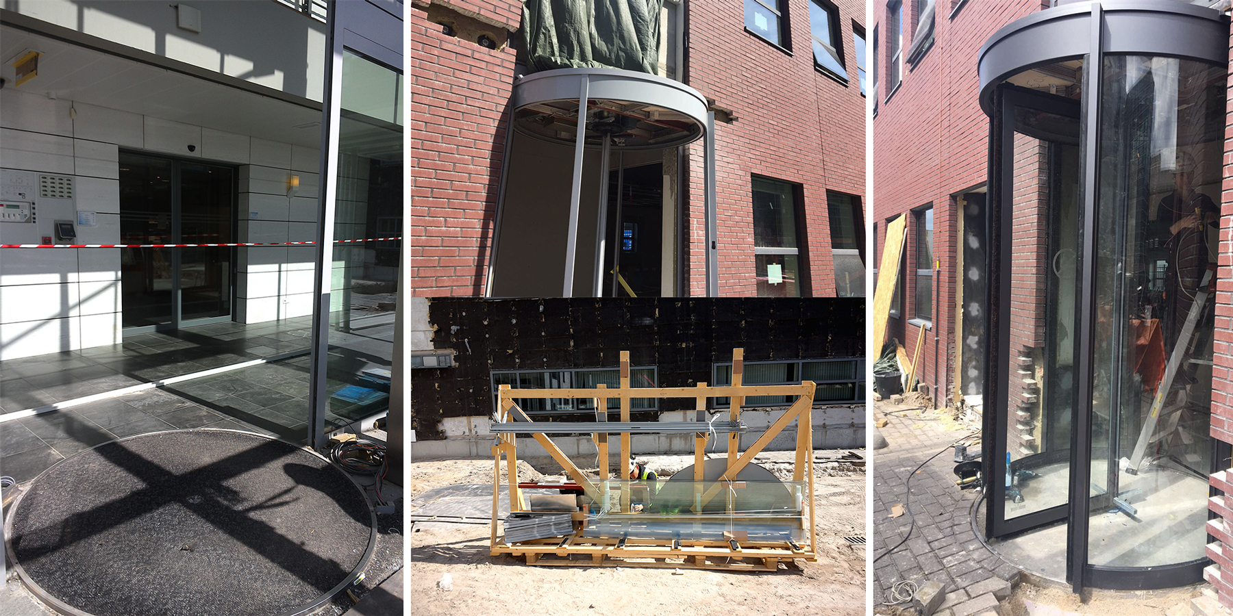 Oude Tourlock beveiligingsdraaideur wordt wegens circulaire verbouwing gemoderniseerd en voldoet zo weer aan actuele normen en richtlijnen.